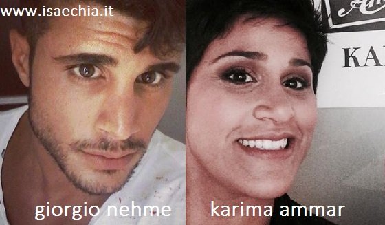 Somiglianza tra Giorgio Nehme e Karima Ammar