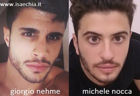 Somiglianza tra Giorgio Nehme e Michele Nocca