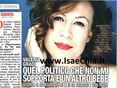 Valeria Graci: “Quel politico che non mi sopporta e un altro bebè…”