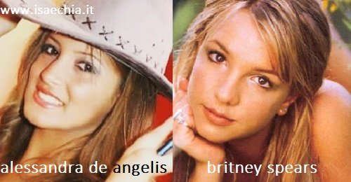 Somiglianza tra Alessandra De Angelis e Britney Spears