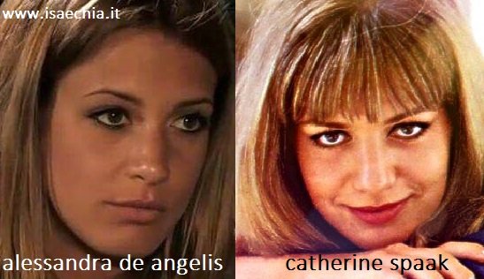 Somiglianza tra Alessandra De Angelis e Catherine Spaak