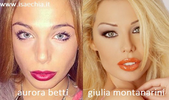 Somiglianza tra Aurora Betti e Giulia Montanarini preview