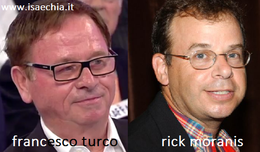 Somiglianza tra Francesco Turco e Rick Moranis