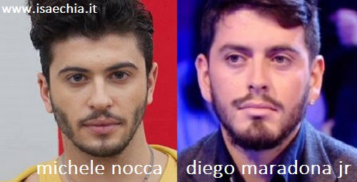 Somiglianza tra Michele Nocca e Diego Maradona Junior preview