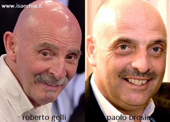 Somiglianza tra Roberto Gelli e Paolo Brosio