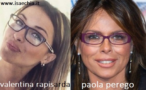Somiglianza tra Valentina Rapisarda e Paola Perego
