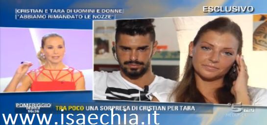 Cristian Gallella e Tara Gabrieletto a ”Pomeriggio Cinque’: “Abbiamo rimandato le nozze!” preview