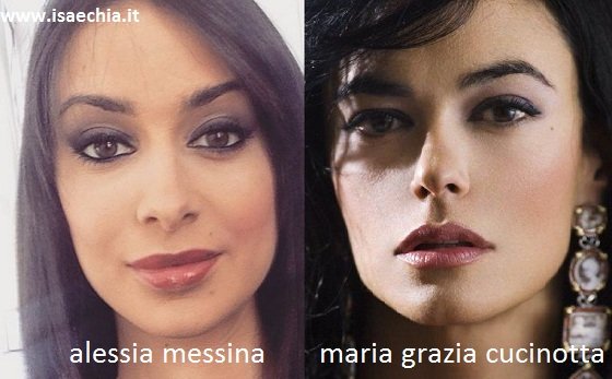 Somiglianza tra Alessia Messina e Maria Grazia Cucinotta