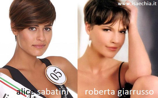 Somiglianza tra Alice Sabatini e Roberta Giarruso preview