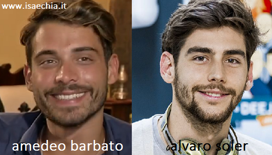 Somiglianza tra Amedeo Barbato e Alvaro Soler