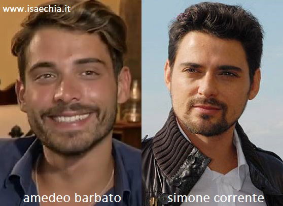 Somiglianza tra Amedeo Barbato e Simone Corrente preview