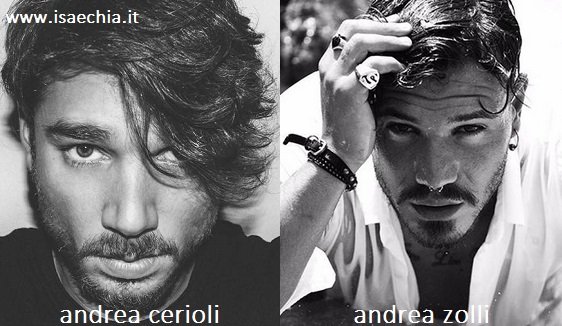 Somiglianza tra Andrea Cerioli e Andrea Zolli