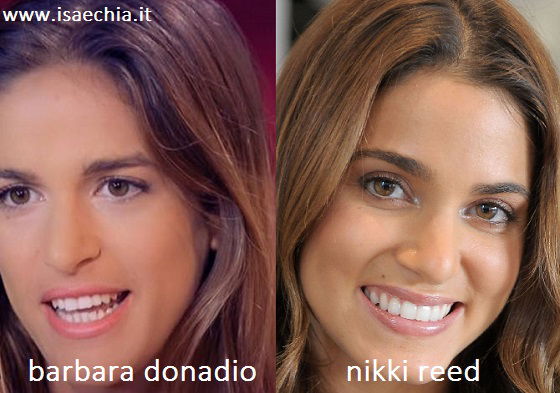 Somiglianza tra Barbara Donadio e Nikki Reed preview