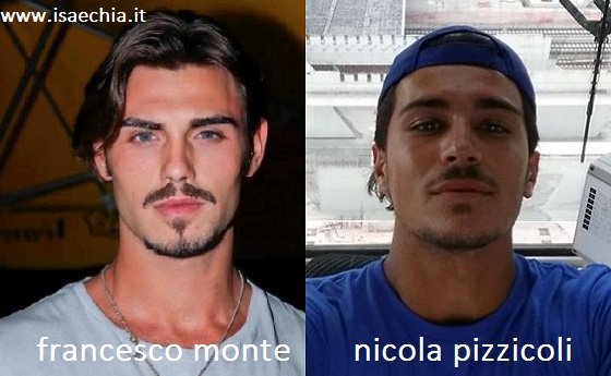 Somiglianza tra Francesco Monte e Nicola Pizzicoli