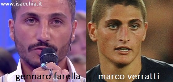 Somiglianza tra Gennaro Farella e Marco Verratti