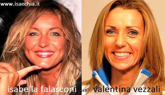 Somiglianza tra Isabella Falasconi e Valentina Vezzali preview