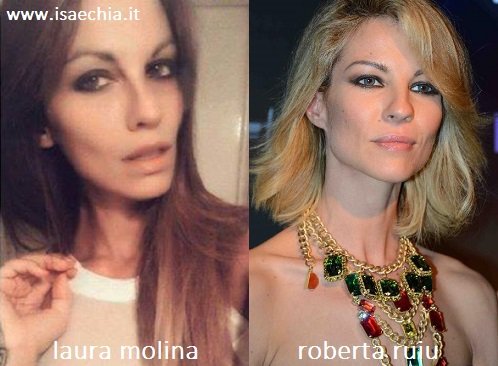 Somiglianza tra Laura Molina e Roberta Ruiu