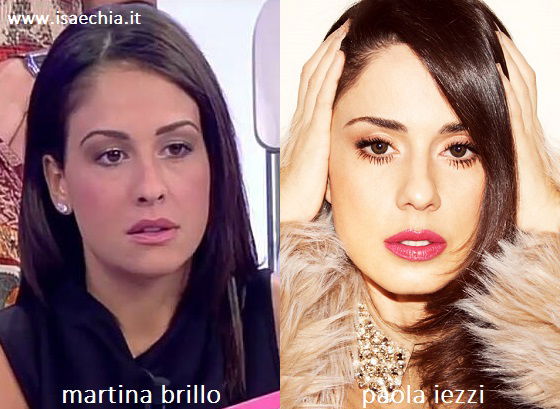 Somiglianza tra Martina Brillo e Paola Iezzi article-post