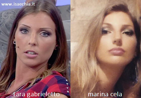 Somiglianza tra Tara Gabrieletto e Marina Cela