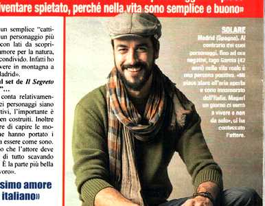 Iago Garcia, Olmo de ‘Il Segreto’: “Mentre mi diverto a diventare spietato, cerca la donna giusta, magari italiana!” article-post