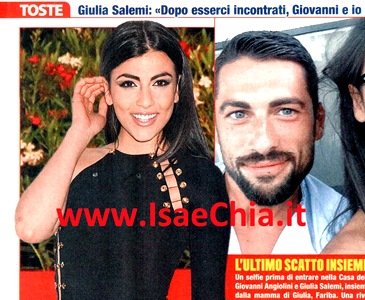 Giulia Salemi: “Sono stata tradita sia da Giovanni Angiolini sia da Andrea Fachinetti!”