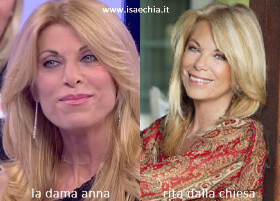 Somiglianza tra Anna, dama del Trono over di ‘Uomini e Donne’, e Rita Dalla Chiesa preview