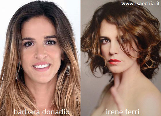 Somiglianza tra Barbara Donadio e Irene Ferri preview