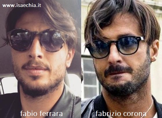 Somiglianza tra Fabio Ferrara e Fabrizio Corona