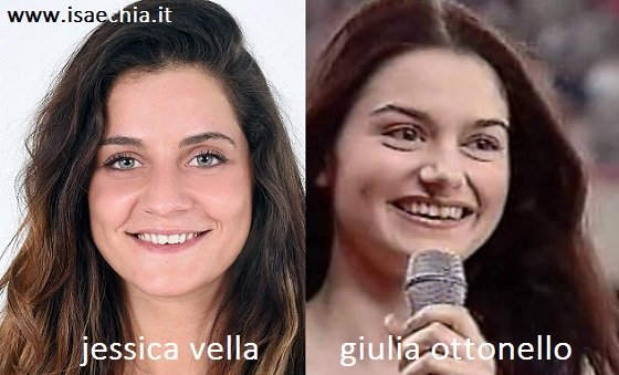Somiglianza tra Jessica Vella e Giulia Ottonello