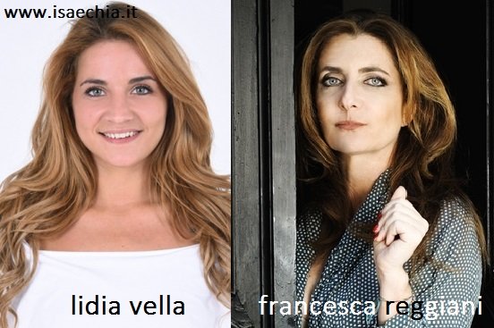 Somiglianza tra Lidia Vella e Francesca Reggiani