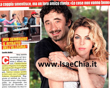 Amore al capolinea tra Claudia Gerini e Federico Zampaglione? preview