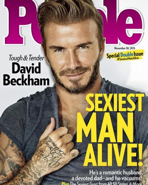 David Beckham è l’uomo più sexy del 2015 secondo la rivista ‘People’