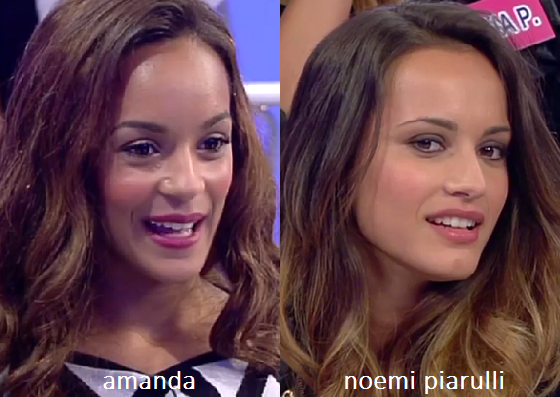 Somiglianza tra Amanda e Noemi Piarulli