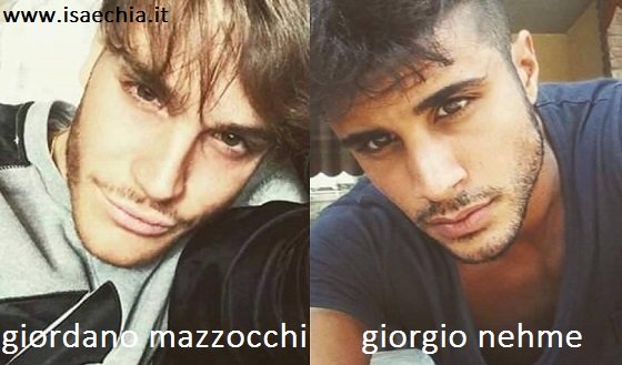 Somiglianza tra Giordano Mazzocchi e Giorgio Nehme