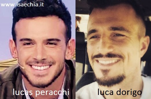 Somiglianza tra Lucas Peracchi e Luca Dorigo