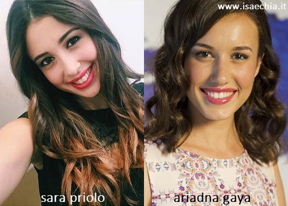Somiglianza tra Sara Priolo ed Ariadna Gaya preview