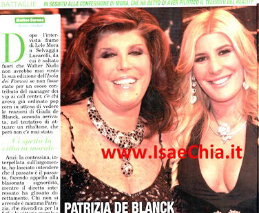 Patrizia De Blanck difende sua figlia Giada: “Senza i soldi dell’Isola dei famosi, ho dovuto vendere i miei vecchi abiti ai trans inglesi!” preview