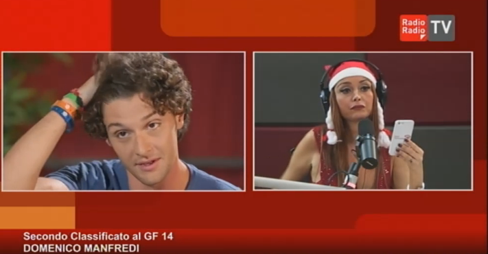 Domenico Manfredi ospite in radio: “Sono convinto che Barbara Donadio sia la donna della mia vita e spero di poter essere considerato il ‘vincitore morale’ del ‘Grande Fratello 14’!” preview
