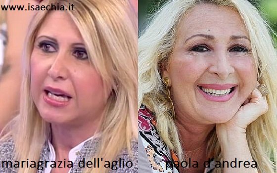 Somiglianza tra Mariagrazia Dell’Aglio e Paola D’Andrea