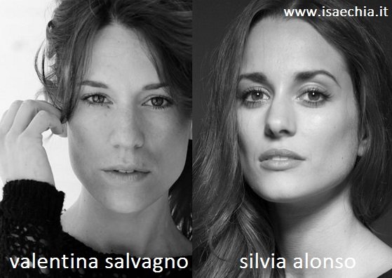 Somiglianza tra Valentina Salvagno e Silvia Alonso