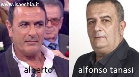 Somiglianza tra Alberto Ilardo, cavaliere del Trono over di ‘Uomini e Donne’, e Alfonso Tanasi preview