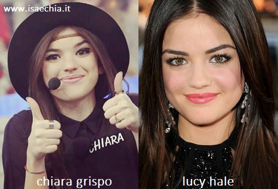 Somiglianza tra Chiara Grispo e Lucy Hale