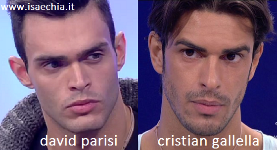 Somiglianza tra David Parisi e Cristian Gallella