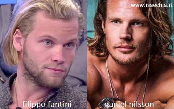 Somiglianza tra Filippo Fantini e Daniel Nilsson