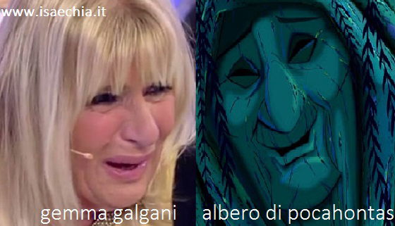 Somiglianza tra Gemma Galgani e l’albero parlante di Pocahontas article-post