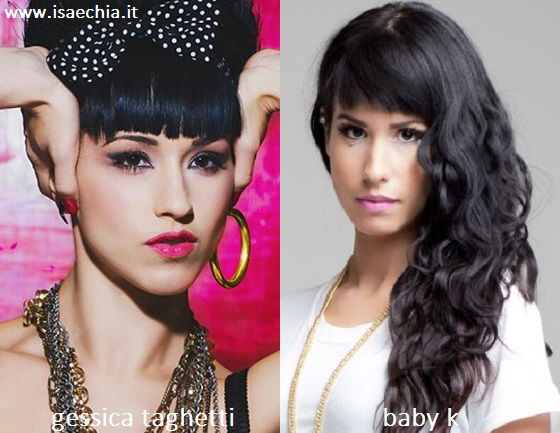 Somiglianza tra Gessica Taghetti e Baby K preview