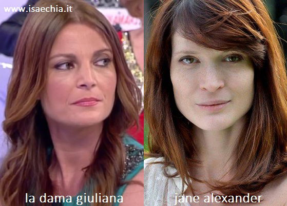 Somiglianza tra Giuliana Brasiello e Jane Alexander preview