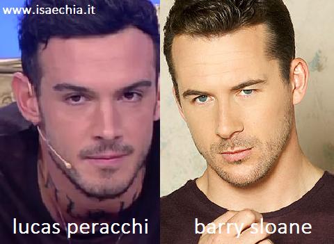 Somiglianza tra Lucas Peracchi e Barry Sloane