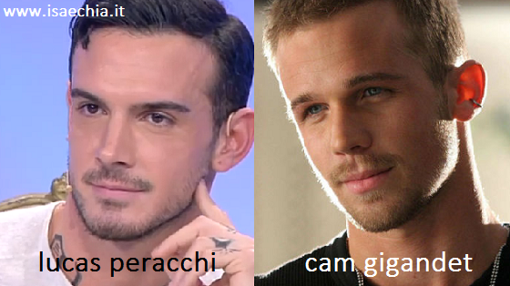 Somiglianza tra Lucas Peracchi e Cam Gigandet