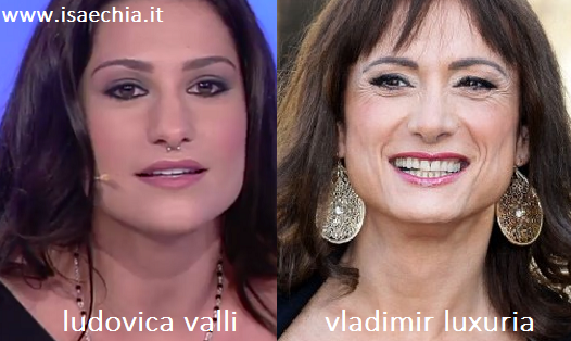 Somiglianza tra Ludovica Valli e Vladimir Luxuria preview